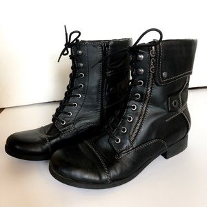 G by Guess Black Combat Boots (W9.5) NEVER WORN